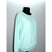 Cieplutka gruba bluza sportowa ze ściągaczami XXL miętowa